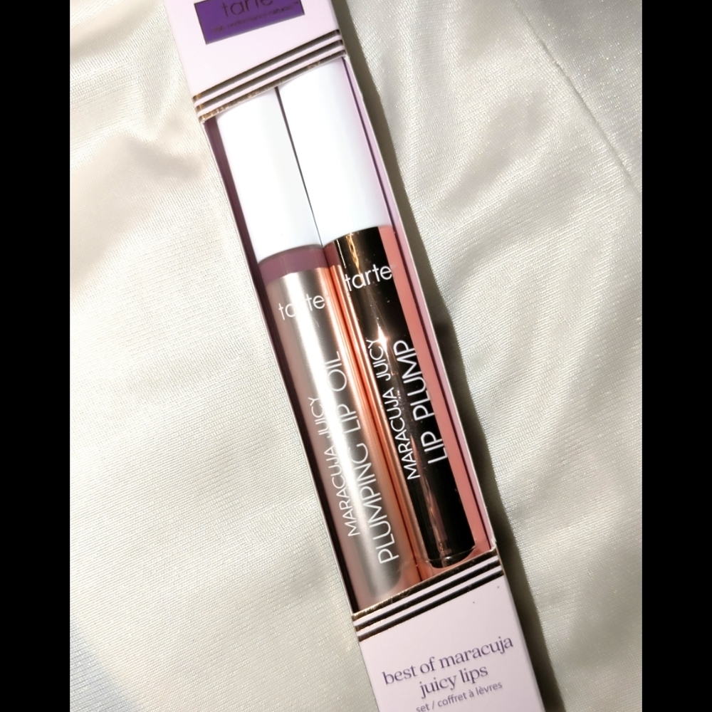 Tarte Maracuja Juicy Lip Plump Set - Purple and White